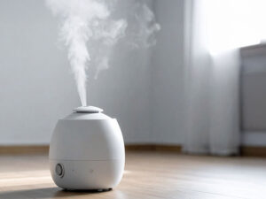 蒸気の出ている加湿器
