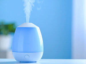 蒸気の出ている加湿器