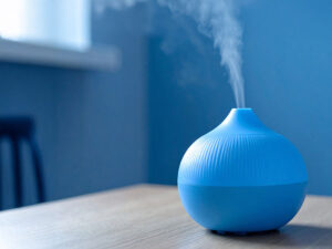 蒸気の出ている加湿器