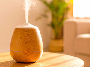 蒸気の出ている加湿器