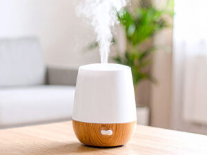 蒸気の出ている加湿器