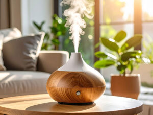 蒸気の出ている加湿器