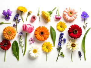 色とりどりのたくさんの花