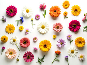 色とりどりのたくさんの花