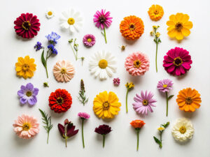 色とりどりのたくさんの花