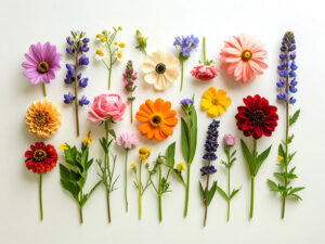 色とりどりのたくさんの花