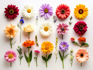 色とりどりのたくさんの花