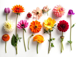 色とりどりのたくさんの花