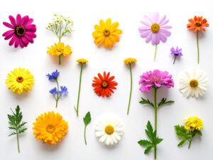 色とりどりのたくさんの花