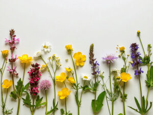 色とりどりのたくさんの花