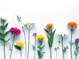 色とりどりのたくさんの花