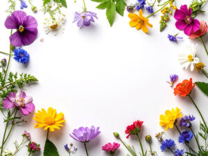 色とりどりのたくさんの花