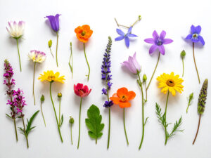 色とりどりのたくさんの花