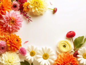 色とりどりのたくさんの花