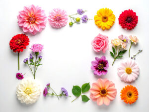 色とりどりのたくさんの花