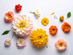 色とりどりのたくさんの花