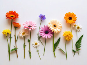 色とりどりのたくさんの花