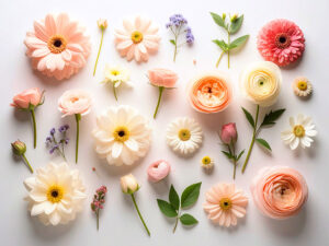 色とりどりのたくさんの花