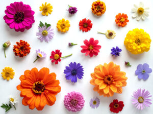 色とりどりのたくさんの花