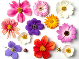 色とりどりのたくさんの花