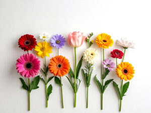 色とりどりのたくさんの花