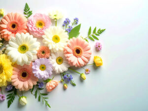 色とりどりのたくさんの花