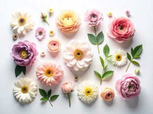 色とりどりのたくさんの花