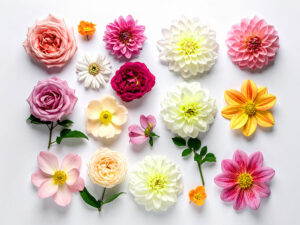 色とりどりのたくさんの花